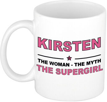 Bellatio Decorations Kirsten The woman, The myth the supergirl cadeau koffie mok / thee beker 300 ml
