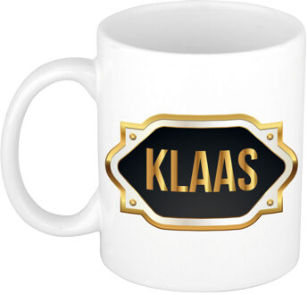 Bellatio Decorations Klaas naam / voornaam kado beker / mok met embleem - Naam mokken Multikleur