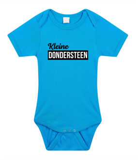 Bellatio Decorations Kleine dondersteen cadeau baby rompertje blauw jongens 56 (1-2 maanden)
