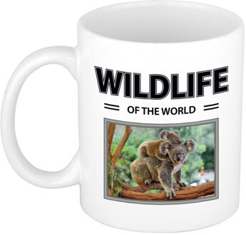 Bellatio Decorations Koala mok met dieren foto wildlife of the world Wit