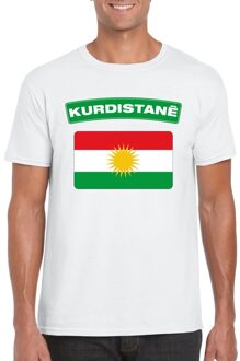 Bellatio Decorations Koerdistaanse vlag shirt wit heren