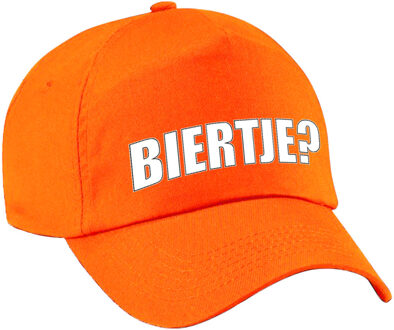 Bellatio Decorations Koningsdag pet / cap Biertje oranje voor volwassenen