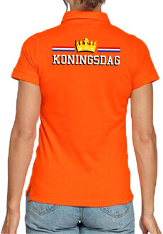Bellatio Decorations Koningsdag polo shirt oranje voor dames - Koningsdag polo shirts