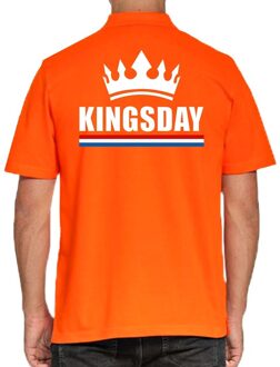 Bellatio Decorations Koningsdag polo t-shirt oranje Kingsday voor heren 2XL - Feestshirts