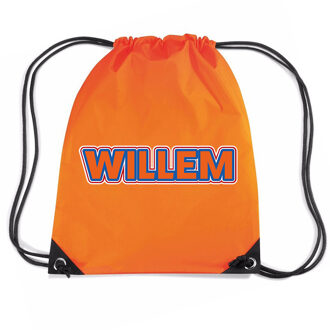Bellatio Decorations Koningsdag rugtas oranje - Willem - waterafstotend - 45 x 34 cm