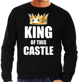 Bellatio Decorations Koningsdag sweater Im the king of this castle zwart voor heren 2XL