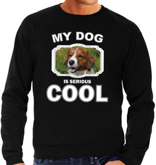 Bellatio Decorations Kooiker honden trui / sweater my dog is serious cool zwart - heren - Kooikerhondjes liefhebber cadeau sweaters 2XL