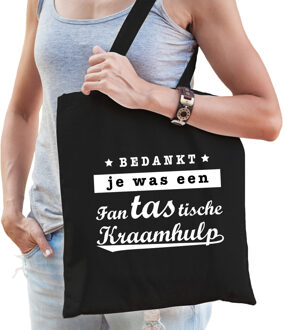 Bellatio Decorations Kraamhulp cadeau tas zwart voor dames - Feest Boodschappentassen