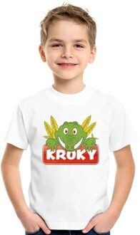 Bellatio Decorations Kroky de krokodil t-shirt wit voor kinderen - unisex - krokodillen shirt L (146-152)