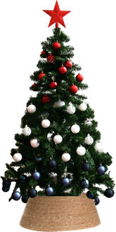 Bellatio Decorations Kunst kerstboom groen 150 cm incl. 111x st kerstballen Holland/Nederland - Kunstkerstboom