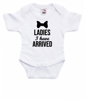 Bellatio Decorations Ladies I have arrived cadeau baby rompertje wit jongens 56 (1-2 maanden)