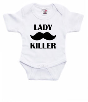 Bellatio Decorations Lady killer cadeau baby rompertje wit jongens 80 (9-12 maanden)