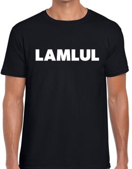 Bellatio Decorations Lamlul tekst t-shirt zwart heren 2XL