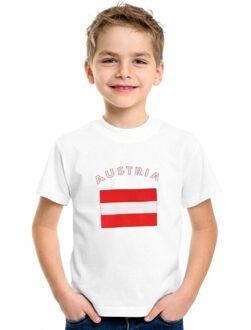 Bellatio Decorations Landen kinder t-shirt vlag Oostenrijk