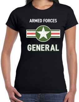 Bellatio Decorations Landmacht / Armed forces verkleed t-shirt zwart voor dames L