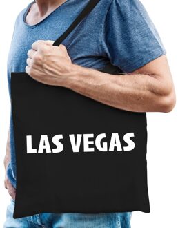 Bellatio Decorations Las Vegas kado tas zwart katoen