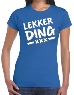 Bellatio Decorations Lekker Ding fun t-shirt blauw dames S