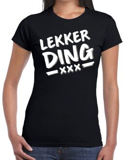 Bellatio Decorations Lekkerding tekst t-shirt zwart dames 2XL