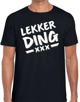 Bellatio Decorations Lekkerding tekst t-shirt zwart heren 2XL