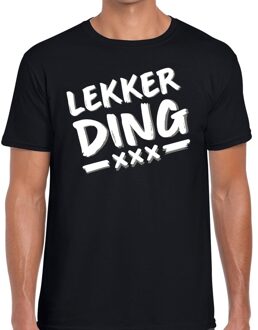Bellatio Decorations Lekkerding tekst t-shirt zwart heren