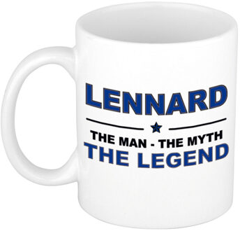 Bellatio Decorations Lennard The man, The myth the legend pensioen cadeau mok/beker 300 ml