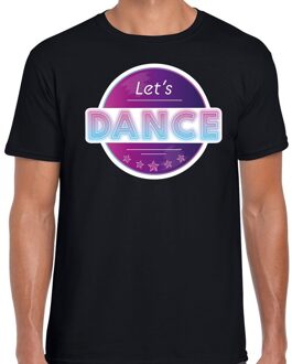 Bellatio Decorations Lets Dance disco / feest t-shirt zwart voor heren 2XL