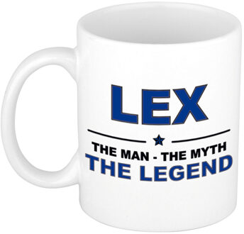 Bellatio Decorations Lex cadeau mok - man myth legend - naam koffiemok - 300 ml - collega - vaderdag