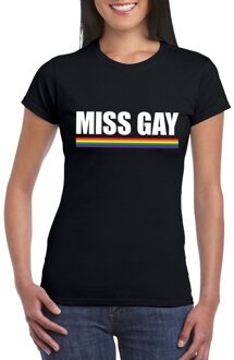 Bellatio Decorations LGBT shirt zwart Miss Gay dames XS