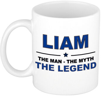 Bellatio Decorations Liam cadeau mok - man myth legend - naam koffiemok - 300 ml - collega - vaderdag