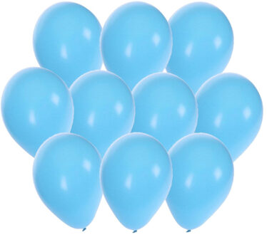 Bellatio Decorations Lichtblauwe party ballonnen 30x stuks 27 cm - Ballonnen