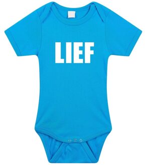 Bellatio Decorations Lief tekst baby rompertje blauw jongens - Kraamcadeau - Babykleding 56 (1-2 maanden)