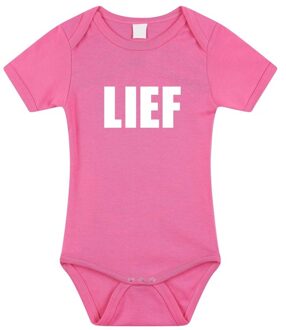 Bellatio Decorations Lief tekst rompertje roze baby