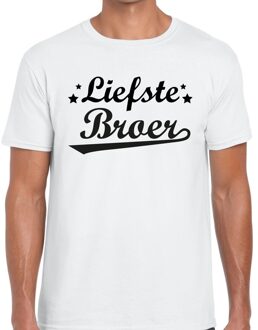 Bellatio Decorations Liefste broer cadeau t-shirt wit heren 2XL