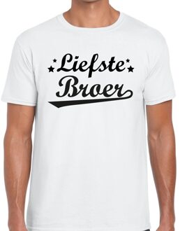 Bellatio Decorations Liefste broer cadeau t-shirt wit heren