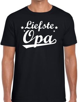 Bellatio Decorations Liefste opa cadeau t-shirt zwart voor heren