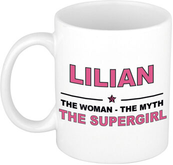 Bellatio Decorations Lilian The woman, The myth the supergirl collega kado mokken/bekers 300 ml Oudroze