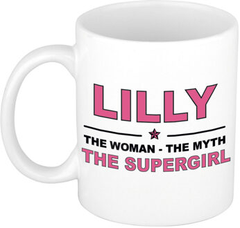 Bellatio Decorations Lilly The woman, The myth the supergirl cadeau koffie mok / thee beker 300 ml