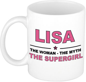 Bellatio Decorations Lisa The woman, The myth the supergirl cadeau koffie mok / thee beker 300 ml