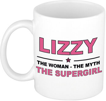 Bellatio Decorations Lizzy The woman, The myth the supergirl collega kado mokken/bekers 300 ml Oudroze