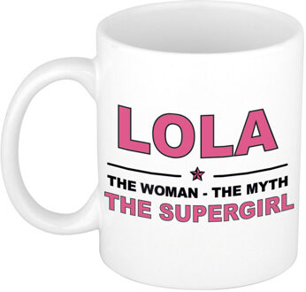 Bellatio Decorations Lola The woman, The myth the supergirl cadeau koffie mok / thee beker 300 ml