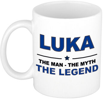 Bellatio Decorations Luka The man, The myth the legend cadeau koffie mok / thee beker 300 ml