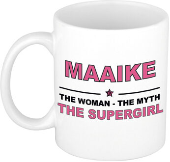 Bellatio Decorations Maaike cadeau mok - Woman Myth Supergirl - naam koffiemok - 300 ml - collega - moederdag