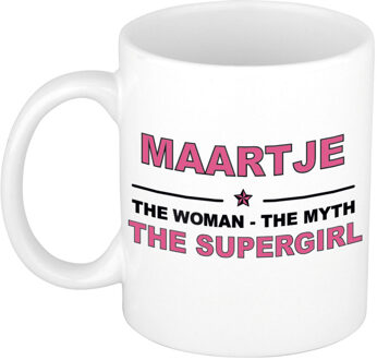 Bellatio Decorations Maartje The woman, The myth the supergirl cadeau koffie mok / thee beker 300 ml