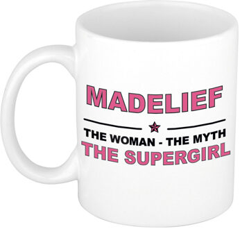 Bellatio Decorations Madelief The woman, The myth the supergirl cadeau koffie mok / thee beker 300 ml