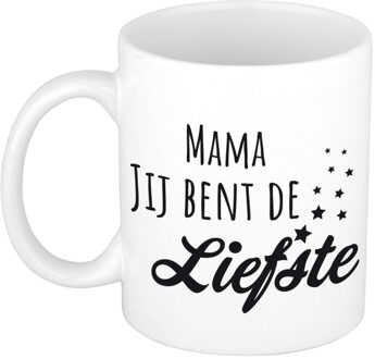 Bellatio Decorations Mama jij bent de liefste kado mok / beker voor Moederdag / verjaardag