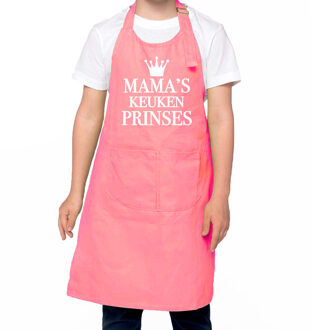 Bellatio Decorations Mama s keukenprinses Keukenschort kinderen/ kinder schort roze voor meisjes