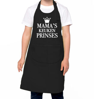 Bellatio Decorations Mama s keukenprinses Keukenschort kinderen/ kinder schort zwart voor meisjes