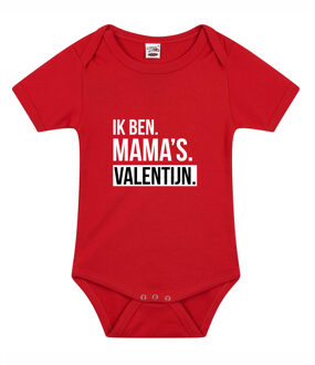 Bellatio Decorations Mamas valentijn cadeau baby rompertje rood jongens/meisjes