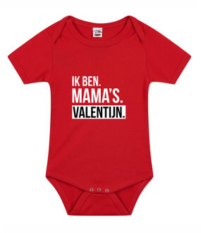 Bellatio Decorations Mamas valentijn cadeau romper rood jongens en meisjes 80 (9-12 maanden)