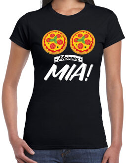 Bellatio Decorations Mamma mia boobs t-shirt zwart dames XL - Feestshirts
